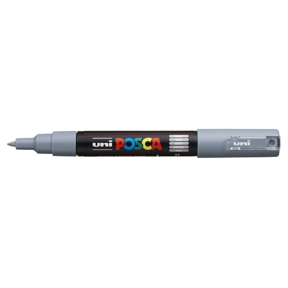 POSCA Paint Marker, PC-1M Extra Fine, Grey