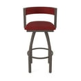 thumbnail image 5 of 861 Artemis 36" Swivel Bar Stool with Bronze Finish and Graph Ruby Seat and Back, 5 of 5