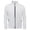 White, variant on Mens Versatile Outdoor Zip Neck Jacket Running Fitness Lightweight Long Sleeve Outdoor Activewear Clothes