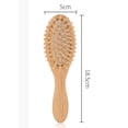 thumbnail image 3 of 2Pcs Comb Set Infant Hairbrush Bamboo Prevents Entangled Massage Wooden Shower Registry Gift Baby Hair Brush Hair Comb for Toddlers, 3 of 10