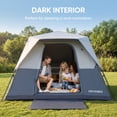 thumbnail image 2 of EVER ADVANCED 6 Person Blackout Camping Tent, Instant Family Tents, 60 s Quick Setup, Water-Resistant, Gray, 2 of 8
