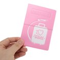 thumbnail image 3 of Unique Bargains 1 Pc Passport Holder Durable Airplane Luggage Print Document Holder for Travel Pink, 3 of 5
