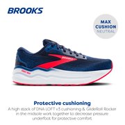 Brooks Women’s Ghost Max 2 Neutral Running & Walking Shoe - Peacoat/True Blue/Diva Pink - 6 Medium