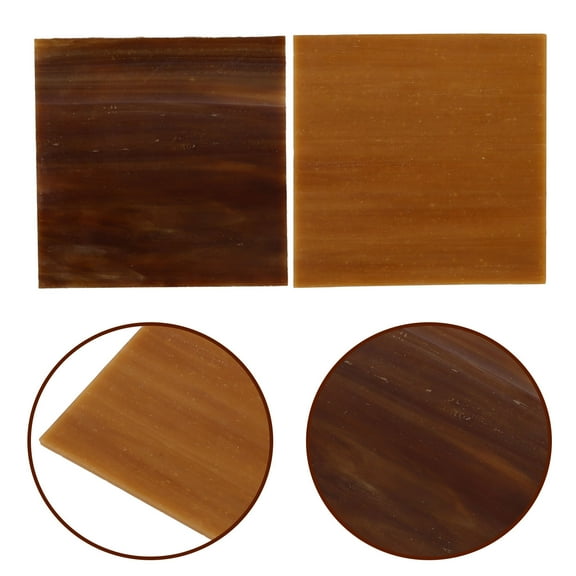 Raindrops  2 Pcs Colorful DIY Mosaic Tiles Material Stained Glass Sheet Mother