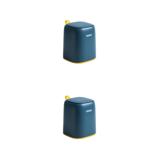 Papelera Yuarrent con diseño fácil de desmontar Azul oscuro 2Conjunto
