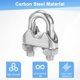 thumbnail image 4 of Uxcell 4-Pack Abrazaderas de Cable, Clip de Cable de Acero Inoxidable M6, Perno en U, Sujetador de Abrazaderas de Cable, 4 of 6