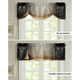 thumbnail image 4 of Music Stage Speaker Guitar Window Curtain Kitchen Cabinet Coffee Tie-Up Valance Curtain Rod Pocket Short Curtain, 4 of 6
