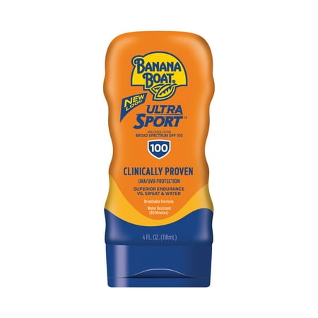 - Banana Boat Ultra Sport Sunscreen Lotion SPF 100, 4 Oz, Packaging May Vary