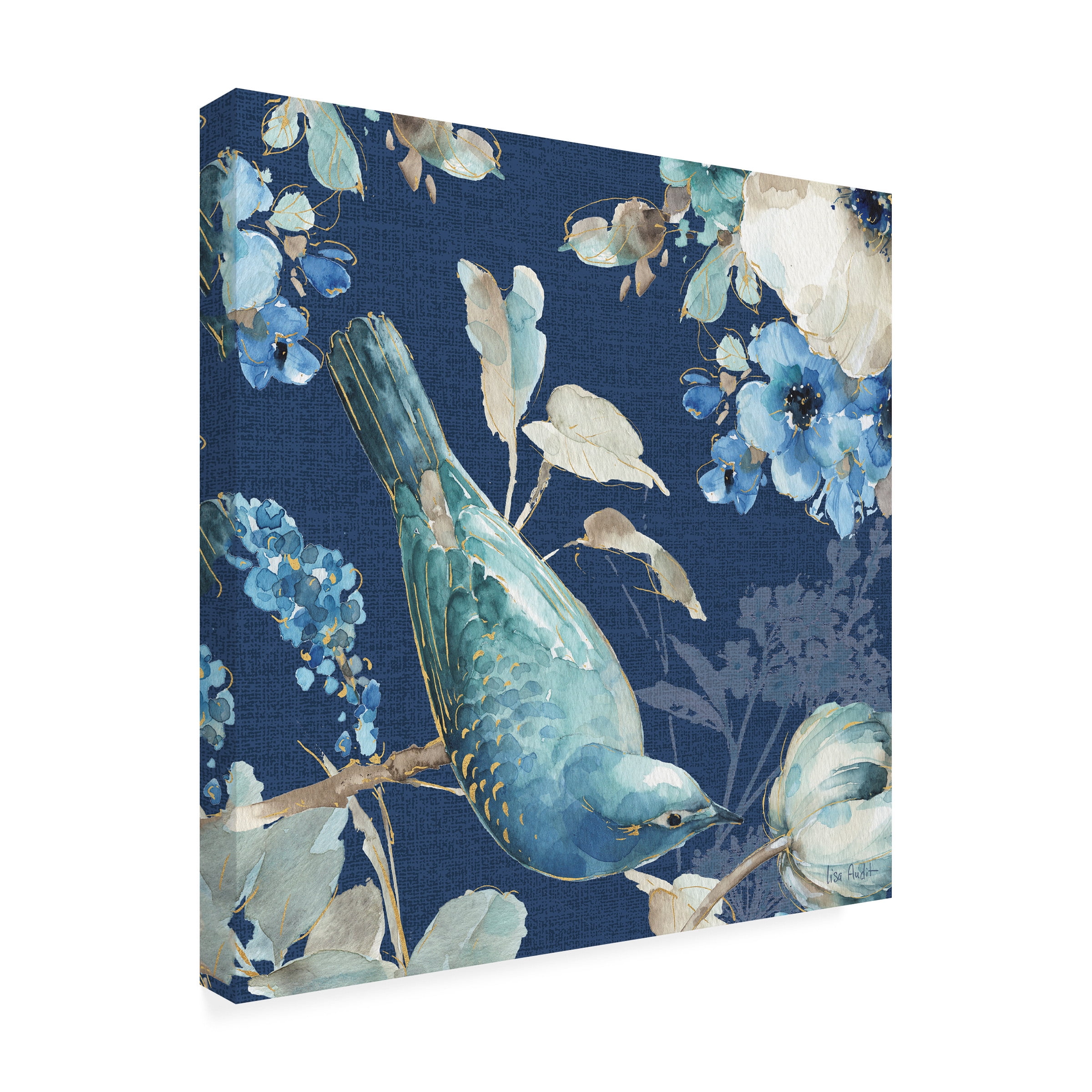 Lisa Audit 'Indigold XXIV' Canvas Art