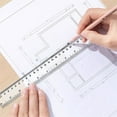 thumbnail image 7 of 7 Pack Plastic Clear Ruler,Bexikou Straight Ruler,Clear Acrylic Ruler,12 Inch Rulers with Centimeters and Inches, Measuring Tools for Office Contruction Rulers, 7 of 7
