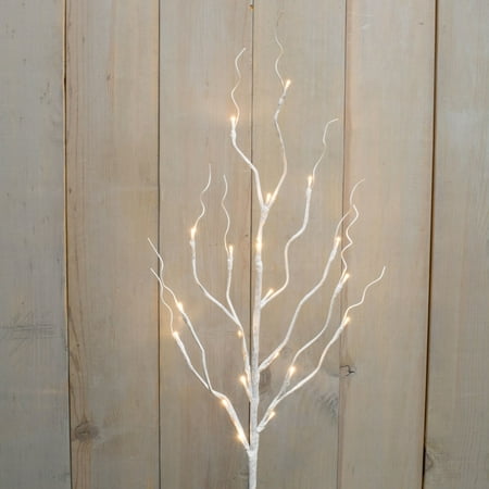 39 White Lighted Tree Branches With Timer 60 Leds Battery Departments