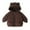 Coffee, variant on Swuxness Toddler Hooded Warm Fleece Coat, Kids Winter Long Sleeve Jacket, Toddler Solid Color Corduroy Zip Up Jacket with Front Pockets for Boys and Girls Coffee, 1-2 Years