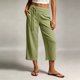 thumbnail image 1 of Neewe Pull On Capri Pants for Women Fashion Plain with Pockets Elastic Drawstring Waist Daily Outfits, 1 of 7