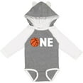 thumbnail image 3 of Inktastic One Basketball First Birthday Boys or Girls Long Sleeve Baby Bodysuit, 3 of 5
