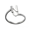 thumbnail image 4 of Bagues à Ouverture de Lettres Anglaises en Acier Inoxydable pour Filles Amour Bijoux Rétro, 4 of 9