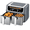 Gray, variant on G-Ocean Air Fryer with Dual/Double-Basket, 9.5 Quarts Large Capacity, Independent Temp Control, 10 Preset Modes, Gray