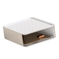thumbnail image 4 of Caja de cosméticos de escritorio multifunción de gran capacidad para tocador y encimera. Blanco, 4 of 9