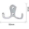 thumbnail image 1 of Ganchos para puertas dobles Ganchos para abrigos antiguos de época Doble punta Montado en la pared Ropa decorativa Ganchos para sombreros Ganchos para batas dobles Ganchos para puertas con tornillos XianweiShao 8390611321826, 1 of 1
