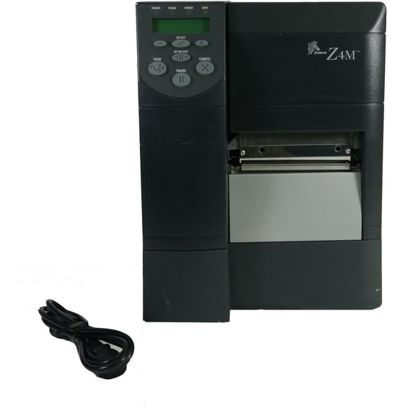 Restored Zebra Z4M Industrial Thermal Transfer Barcode Tag Label Printer  200dpi, Serial/Parallel - (Z4M7100010000) (Refurbished)