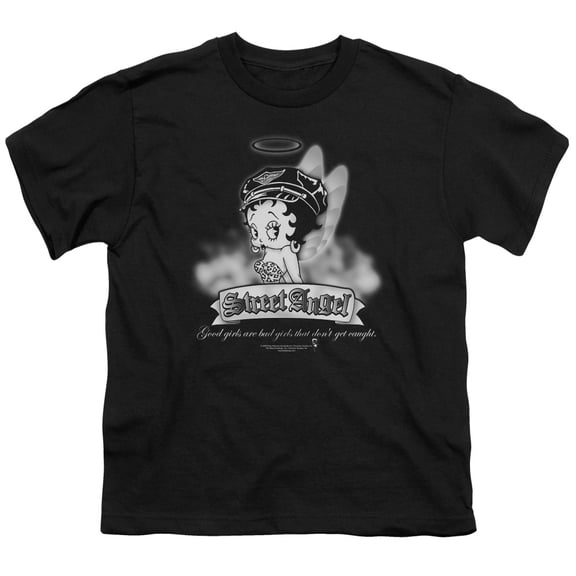 Betty Boop - Street Angel - Youth Short Sleeve Shirt - X-Large