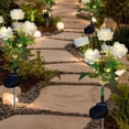 thumbnail image 4 of shyuyusa Solar Powered Artificial Peony Flower Light, 4 of 7