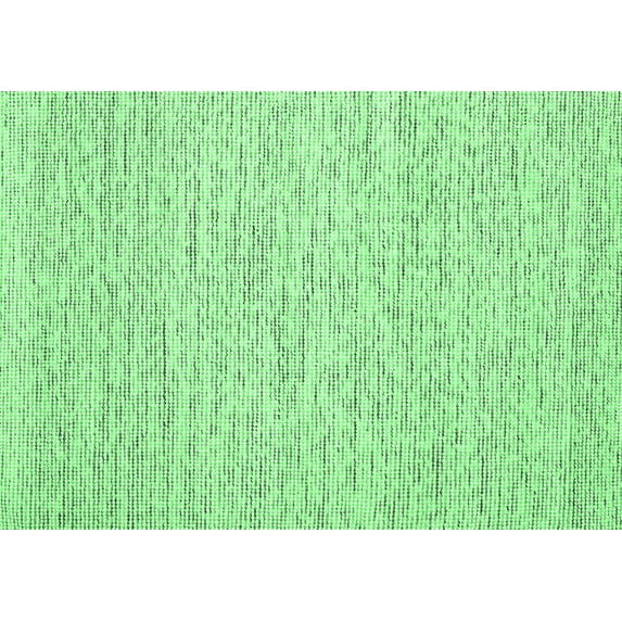 Ahgly Company Indoor Rectangle Abstract Emerald Green Contemporary Area Rugs, 5' x 8'