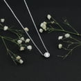 thumbnail image 3 of Rosec Jewels - Lab Grown Diamond Necklace for Women - EF-VS Quality - Ready to Gift with Jewelry Box, 14K White Gold, 3 of 8