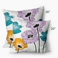 thumbnail image 3 of 26" x 26" Simply Daisy Popping Poppies Decorative Throw Pillow, 3 of 3
