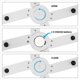 thumbnail image 3 of 2X Báscula de Cocina Digital Plegable Compacta, Báscula de Alimentos Portátil Plegable de Alta Precisión con Pantalla LCD de Fácil Lectura, Color, 3 of 8