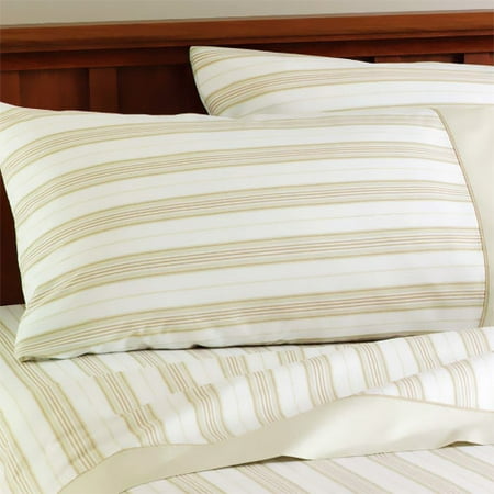 Home Trends 300-Thread Count Sheet Set, Tan Stripe
