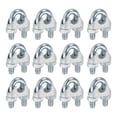 thumbnail image 1 of 12 Pcs Abrazaderas de Clip de Cable de Acero M10, Abrazaderas de Cable U-Bolt de 1/2", 1 of 6