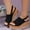 Black, variant on XIAQUJ Ladies Shoes Platform Wedge Sandals Bohemian Style Sandals Fashion Beach Sandals Sandals for Women 2024 Brown 7