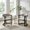 Black, variant on Upholstered Fabric Dining Chairs Set of 2 with White Metal Frame, Beige Seat