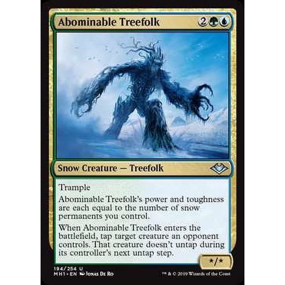 MtG Modern Horizons Uncommon Abominable Treefolk #194
