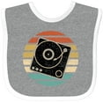 thumbnail image 3 of Inktastic Turn Table Record Player Retro Boys or Girls Baby Bib, 3 of 4