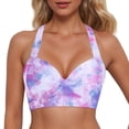 thumbnail image 1 of Swimwears Tankinis Set Women Lace Up Underwire Full Coverage Bikini Tops Push Up Crop Bathing Suit for Stylish Summer, 1 of 4