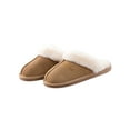 thumbnail image 3 of HYwys Women Slippers Winter Warm Fluffy Flat Ladies Mules Shoes, 3 of 7