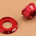 thumbnail image 3 of Sonducket Tornillo de bicicleta M10 de 22x9mm, piñón fijo, tuercas de cubo de tambor para bicicleta de montaña y carretera, tornillo de Ciclismo rojo, 3 of 6