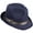 Navy Blue, variant on Men Women Fedora Hat Breathable Soft Cool Fedora Jazz Hat Summer Outdoor Beach Sun Cap