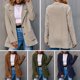 thumbnail image 5 of Chaqueta de pana de mujer con bolsillos, solapa y botones, chaqueta vintage de manga larga Abanopi Medio, 5 of 7