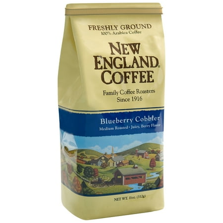New England Coffee Blueberry Cobbler Coffee, 11 oz