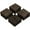 Black-wood grain cross, variant on Topeakmart Set of 27 Interlocking Wood Flooring Tiles for Garden, Wood
