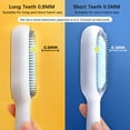 thumbnail image 3 of 4-in-1 Pet Grooming Tool: Multi-Functional Hair Remover Brush with 10 Disposable Wipes - Green Short Teeth Design for Dogs, Cats & All Pets - Knot Opening, Dead Hair Removal, Massage & Sofa/Carpet, 3 of 6