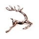 thumbnail image 3 of Navidad Acero inoxidable Anillo de servilleta Navidad Papel Portátil Pequeños Portatarios Banquete Mesa de mesa Decoración Restaurante Ornamento Plateado Animal Methold HA009763-10, 3 of 6
