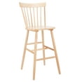 thumbnail image 4 of SAFAVIEH Providence Solid Spindle Back Bar Stool with Footrest, Natural, 4 of 13