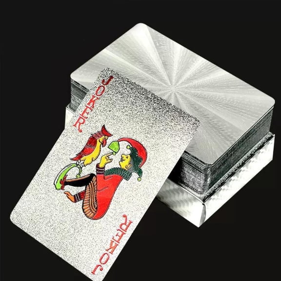 Diamond Waterproof Black Playing Cards, Poker Cards, HD, Deck of Cards (Black/Gold/Silver)