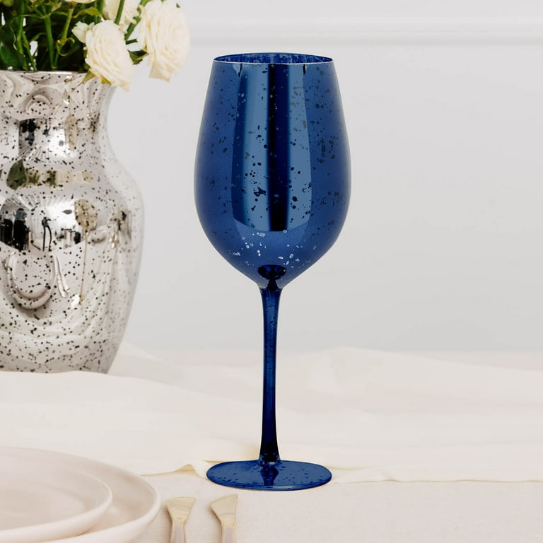 10 ARC Cachet White Wine Glasses Set, 16 oz. - Wedding, Favors, Cheap,  Sturdy - Blue