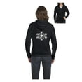 thumbnail image 1 of "Mom's Favorite - Women's Sweatshirt Full-Zip Pullover, up to Women Size 3XL - Christmas Snowflake", 1 of 5