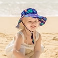 thumbnail image 2 of Fraobbg Beach Baby Sun Hat UPF 50+ Sun Protection Wide Brim Bucket Hats Toddler, 2 of 6
