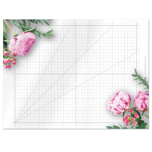 Floral Glass Craft Mat